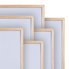 DESK TECH Wood-Framed Dry-Erase Whiteboard — 24 × 18 in — frame detail