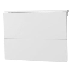 White CB10641WH wall-mounted folding table folded flat against wall
