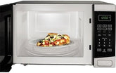 Insignia Countertop Microwave - 1.2 Cu. Ft. - Stainless Steel/Black_Stainless Steel; Black