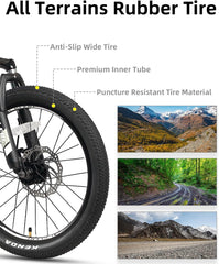 Glerc: Sky Line MTB MTB 20 inch / 24 inch Children's Bicycle On-Road Off-Road Boys Girls Elementary School Students Street Riding School 21 Speed Front Suspension Disc Brakes 3 Colors Available