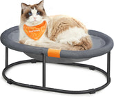 FEANDREA Elevated Mesh Cat Bed - Large, Grey, UPCB002G01 - grey large pet bed