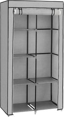 SONGMICS URYG084G22 Storage, 34.6 x 17.7 x 66.1 inches, Grey