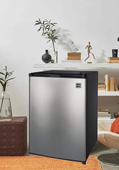 ARCTIC CHEF RFR283-STAINLESS 2.6 Cu. Ft. Refrigerator, Stainless Steel, Stainless