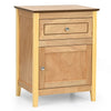Costway Nightstand with Drawer Accent Side End Table Storage Cabinet Natural