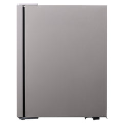 Frigidaire grey EFMIS9000 beverage refrigerator - left side