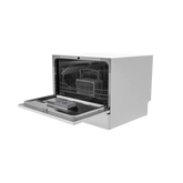 RCA Countertop Dishwasher, 6 Place Settings, Portable, White HBDW3208