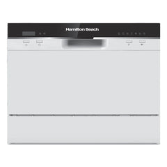 RCA Countertop Dishwasher, 6 Place Settings, Portable, White HBDW3208
