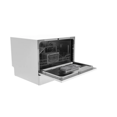 RCA Countertop Dishwasher, 6 Place Settings, Portable, White HBDW3208