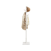 VASAGLE Wooden Coat Rack — Cloud White URCR010W02