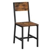 VASAGLE Dining Chairs - Rustic Brown and Ink Black ULDC092B01V1
