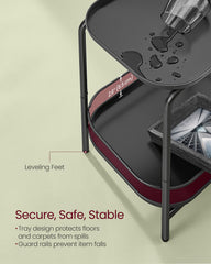 ULET243B01 — tray underside and levelling-foot detail
