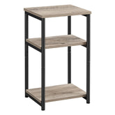 VASAGLE 3-Tier Side Table - Greige and Black ULET273B02