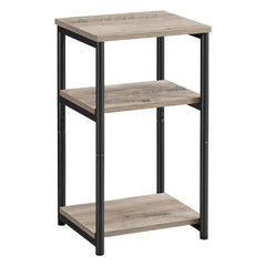 VASAGLE 3-Tier Side Table - Greige and Black ULET273B02