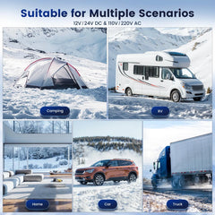 Upgrade 8KW Diesel Heater 12V/24V DC & 110V AC W/ Bluetooth Parking Heaters Space Heaters with Lagre 6L Fuel Tank