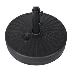 20-Inch Patio Umbrella Stand Water and Sand Filled, Outdoor Umbrella Base, Patio Outdoor Umbrella Holder Fits Poles 1.49in to 1.9in Diameter