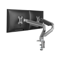 Uplite Ergonomic Height Adjustable Stand Dual Monitor Desk Mount Articulating Arm for 2 Screen 17" - 32"