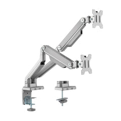 Uplite Ergonomic Height Adjustable Stand Dual Monitor Desk Mount Articulating Arm for 2 Screen 17" - 32"