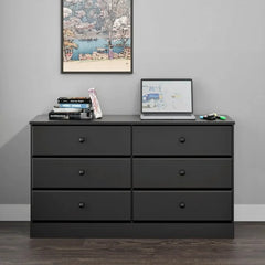 Prepac Astrid White 6-Drawer Dresser