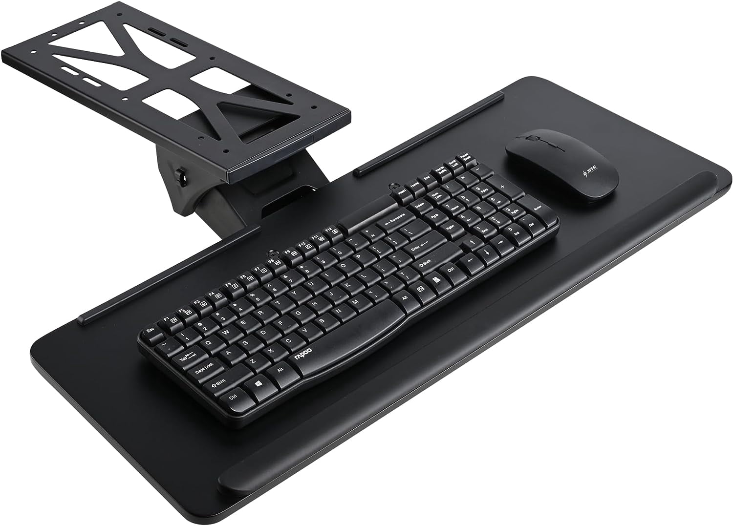 PrimeCables Adjustable Under-Desk Keyboard Tray — Black Cab-PC-08238 — product view