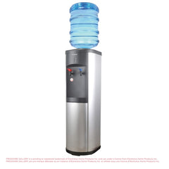 Frigidaire EFWC519 stainless steel water cooler angled view with top loading bottle
