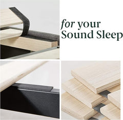 Zinus Kitch Faux Leather Upholstered Platform Bed Frame