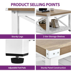 Castellanos Square Coffee Table with Storage For Living Room