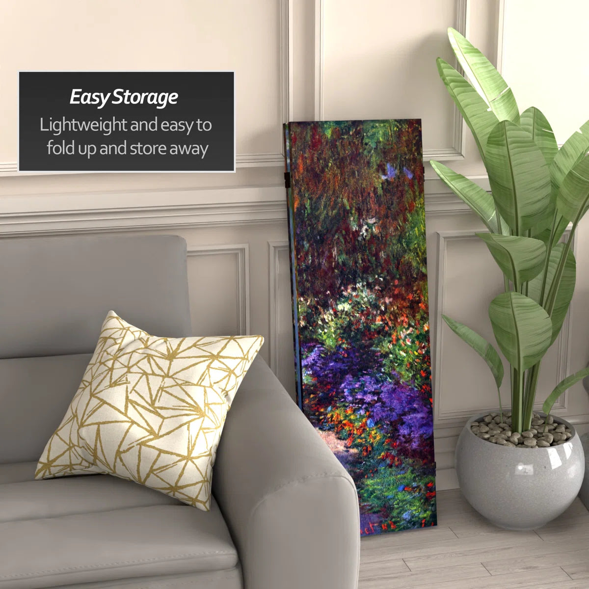 Corte Monet Water Lilies Art Canvas Folding Screen