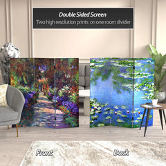 Corte Monet Water Lilies Art Canvas Folding Screen