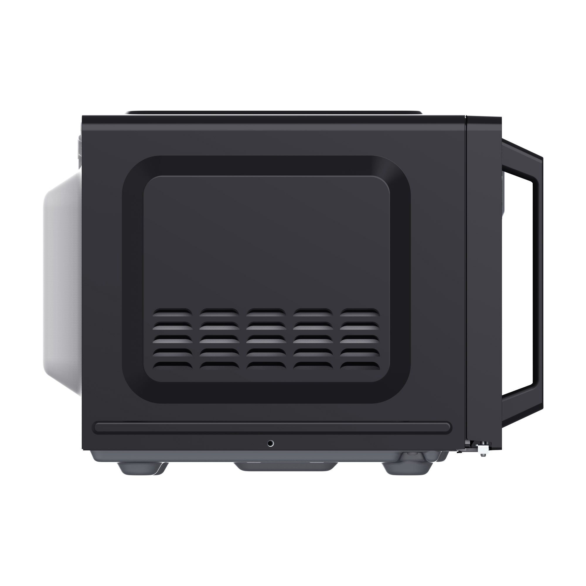 Frigidaire EMW953-BLACK black countertop microwave left side