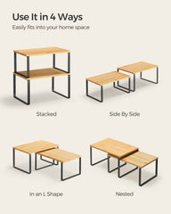 UKCS02NB — stacked side-by-side and nested configurations
