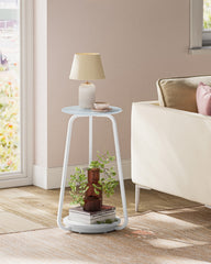 ULET287W59 — matching marble-white table in a living room