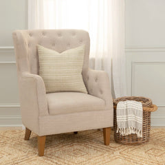 Migina Striped Cotton Throw Pillow