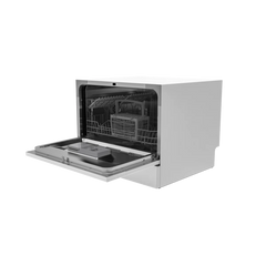 RCA Countertop Dishwasher, 6 Place Settings, Portable, White HBDW3208