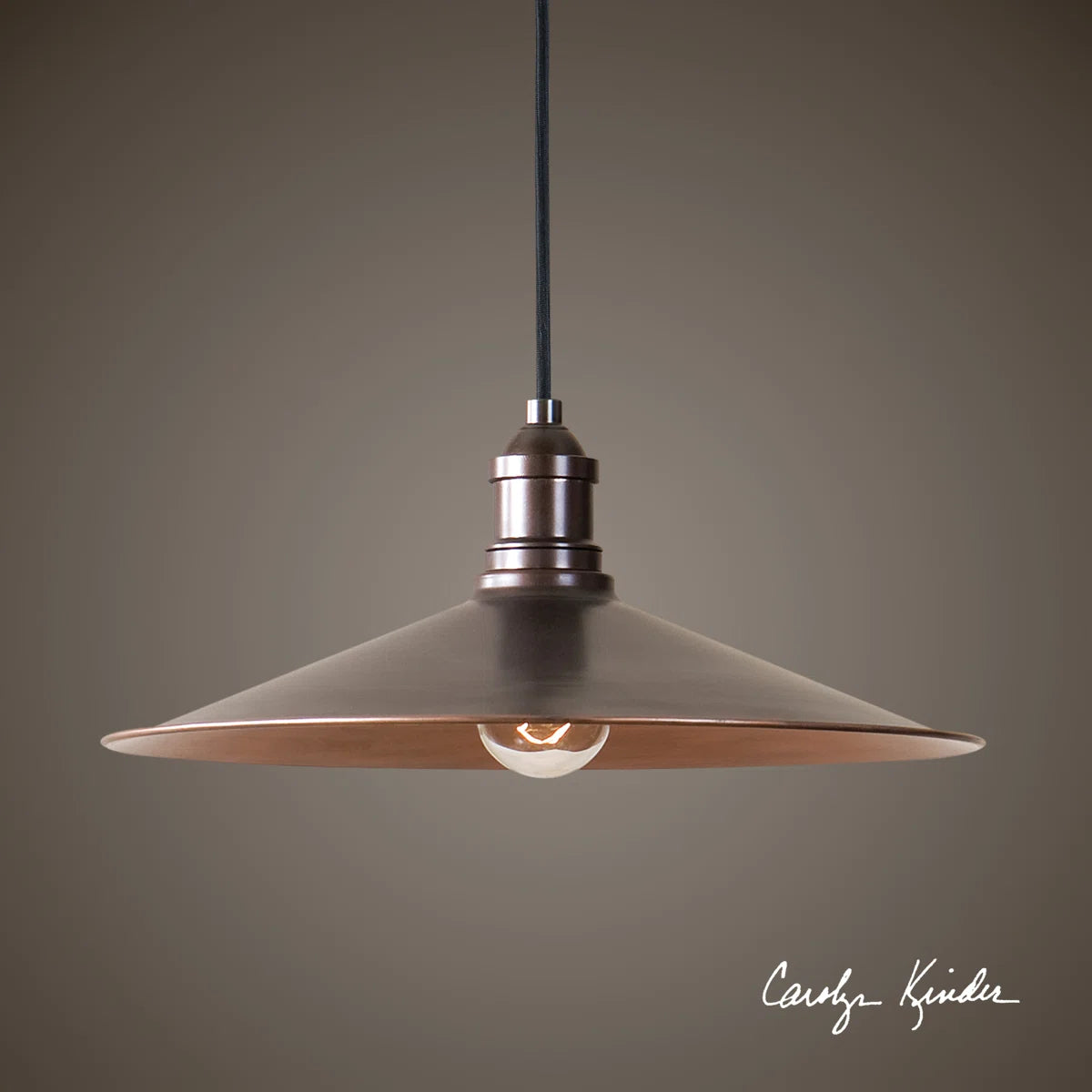 Ryland 1 - Light Antique Copper Single Pendant