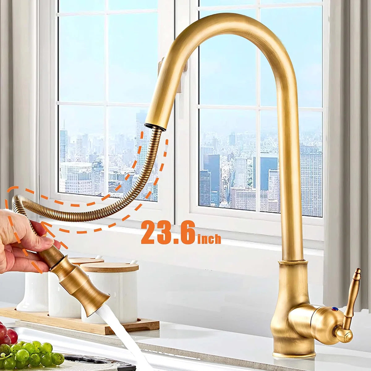 Senlesen Pull Out Kitchen Faucet 8-FLBZS