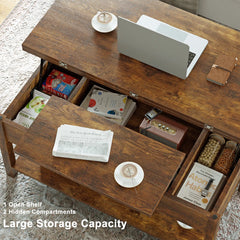 Torron 4-in-1 Multi-Fuction Lift Top Coffee Table with Storage