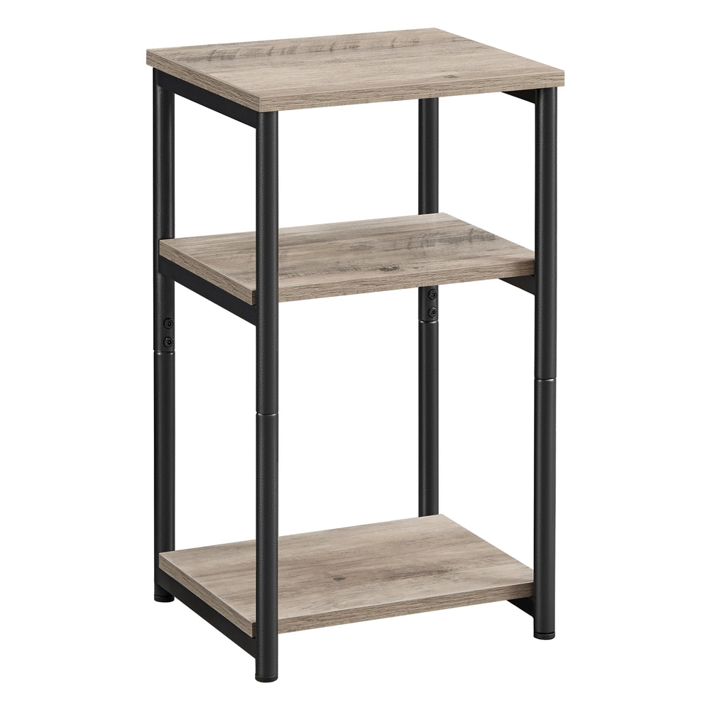 VASAGLE 3-Tier Side Table - Greige and Black ULET273B02
