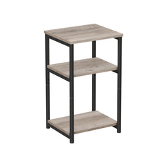 VASAGLE ULET273B02 three-tier table viewed at an angle