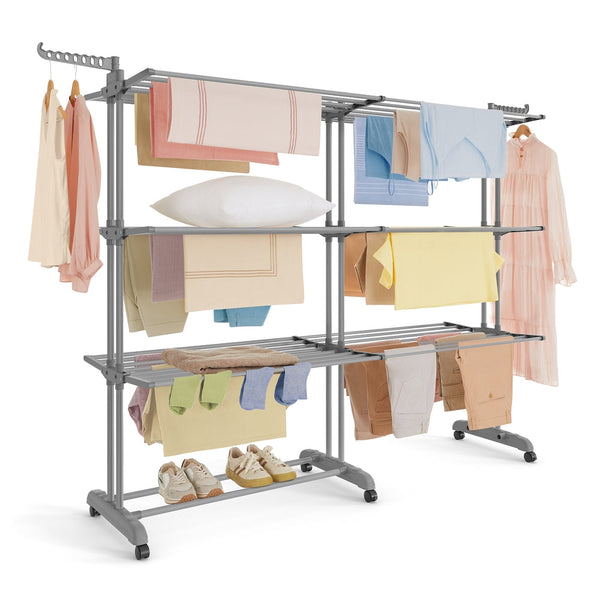 SONGMICS 4-Tier Folding Laundry Drying Rack ULLR704G01