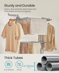 SONGMICS ULLR704G01 drying rack showing metal tube construction