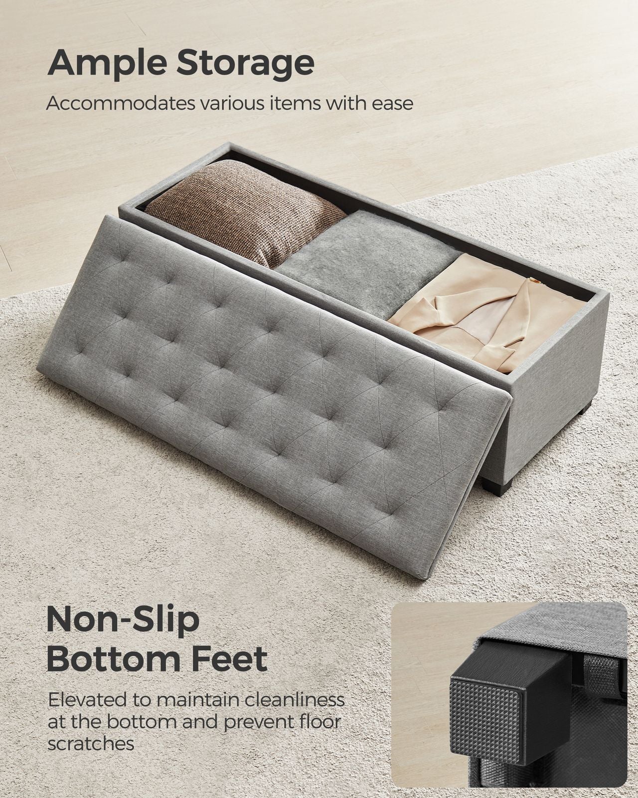 ULSF088G02 — inside storage and feet detail