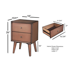Williams 2-Drawer Nightstand