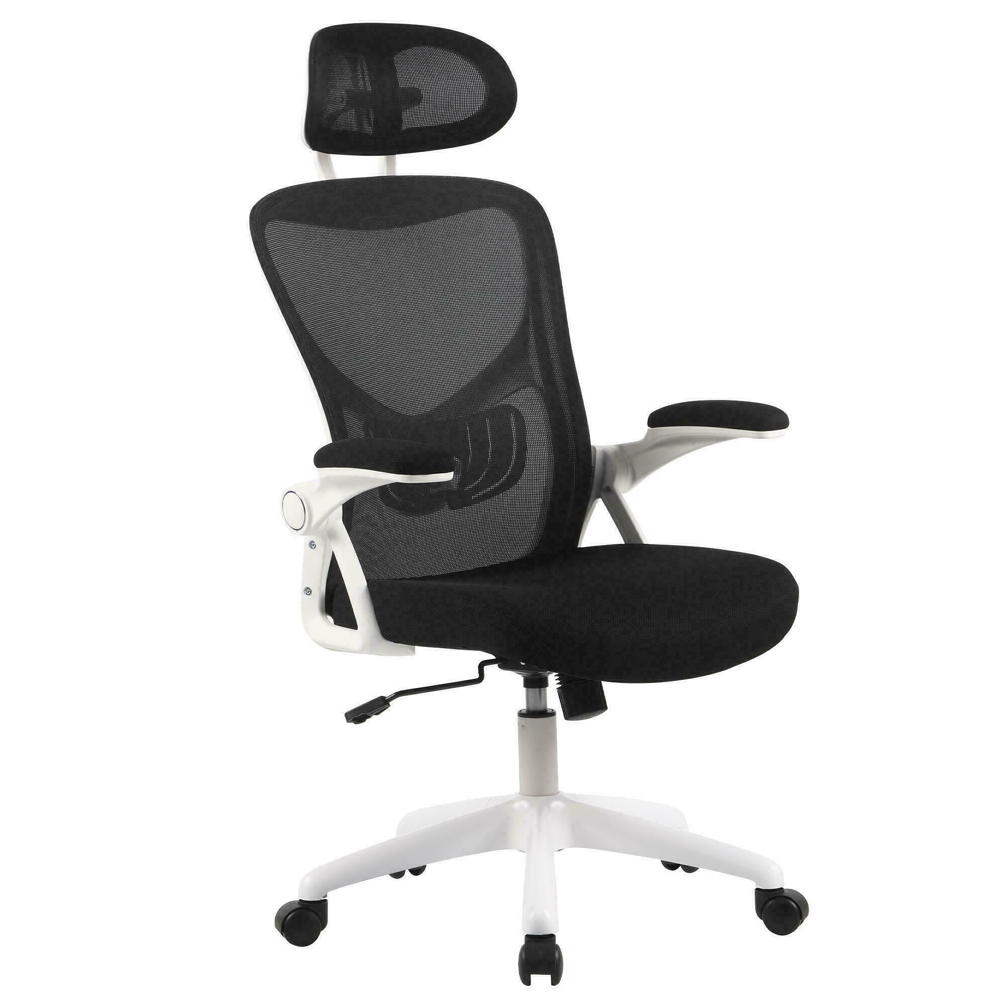 Moustache Office Chair with Headrest — Black MOFC-W-227-BK-G2