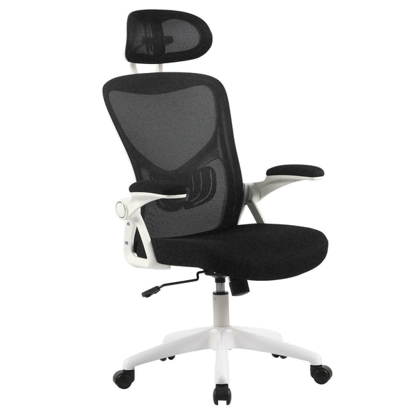 Moustache Office Chair with Headrest — Black MOFC-W-227-BK-G2