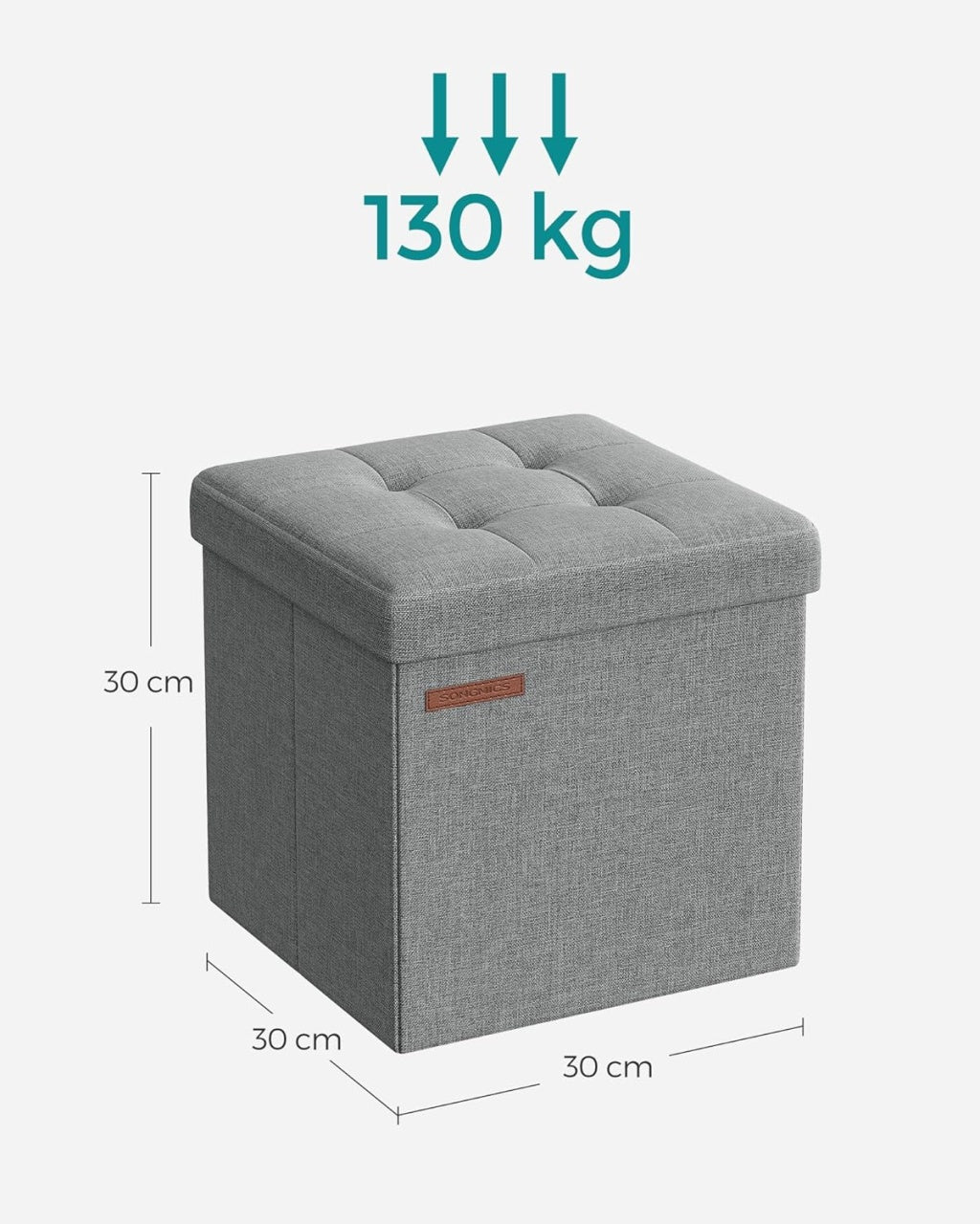 LSF028G02 Light Gray 30cm cube dimensions