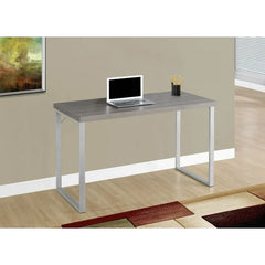 Monarch Specialties Computer Desk, Home Office, Laptop, 48"l, Work, Metal, Laminate, Brown, Grey, Contemporary, Modern