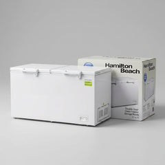 Hamilton Beach 21 Cu. Ft. Double Door Chest Freezer — Garage Ready (White)